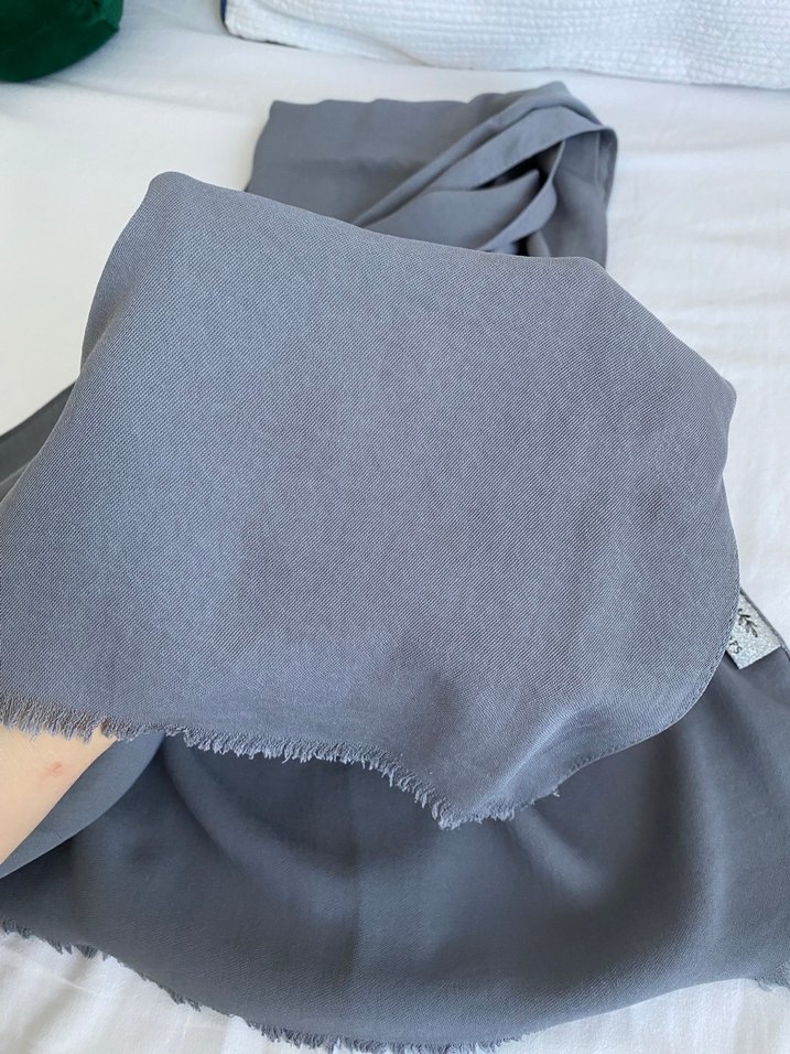 Gri Dökümlü Kadın Şal Fresh Scarf - Görsel 3