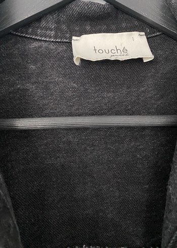 Siyah Düğmeli Oversize Midi Kot Ceket - Görsel 3