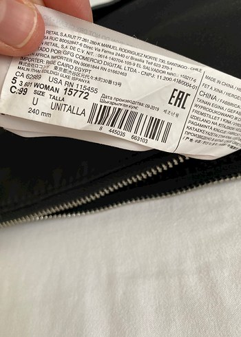 Siyah Minimalist Fermuarlı Kadın Çanta - Görsel 7