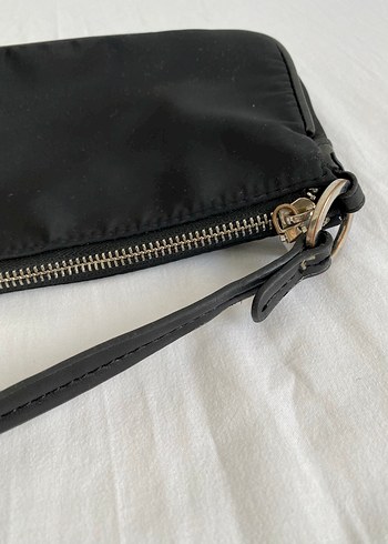 Siyah Minimalist Fermuarlı Kadın Çanta - Görsel 3