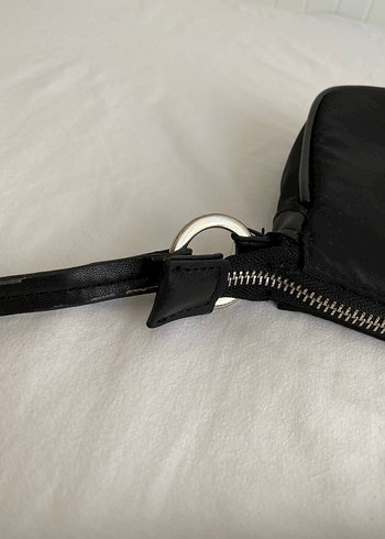 Siyah Minimalist Fermuarlı Kadın Çanta - Görsel 4