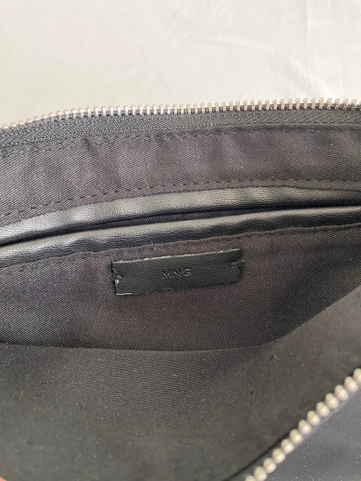 Siyah Minimalist Fermuarlı Kadın Çanta - Görsel 5