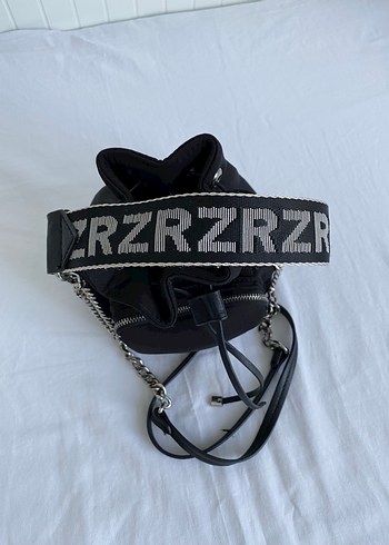 Zincir Detaylı Siyah Deri Kadın Çanta - Görsel 2