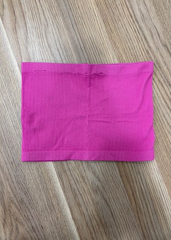  Beden Pembe Düz crop