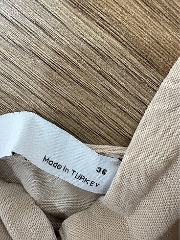 Zara Keten krem elbise