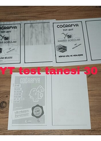 Tut coğrafya tanesi 30 tl