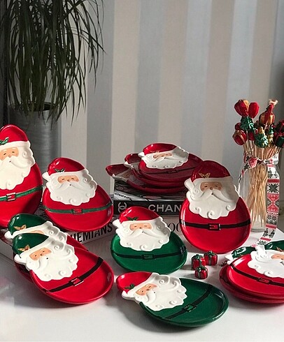 Noel baba tabak çerezlik