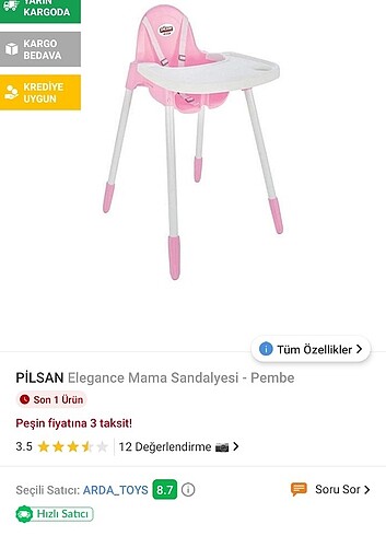 Ikea Pilsan mama sandalyesi