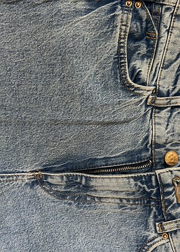 m Beden Düğmeli Regular Fit Kot Pantolon