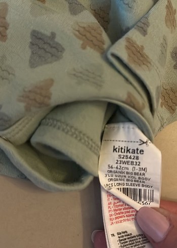 KitiKate Uzun Kollu Pamuklu Erkek Bebek Body