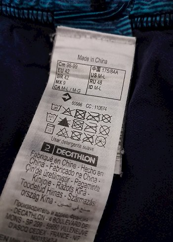 Erkek Mavi Batik Desenli Şort Mayo - Görsel 5