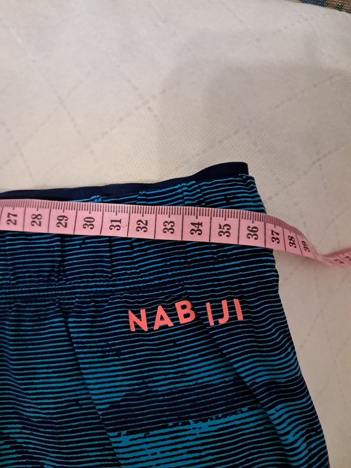 Erkek Mavi Batik Desenli Şort Mayo - Görsel 3