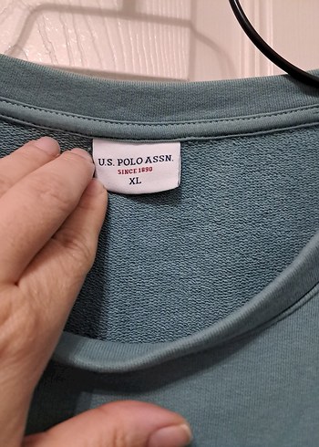 xl Beden turkuaz Renk Gri Rahat Kesim Kadın Sweatshirt