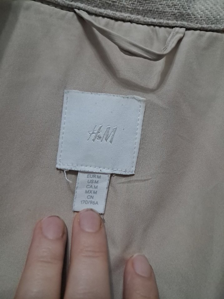 h&m gömlek mont — görsel 8/9