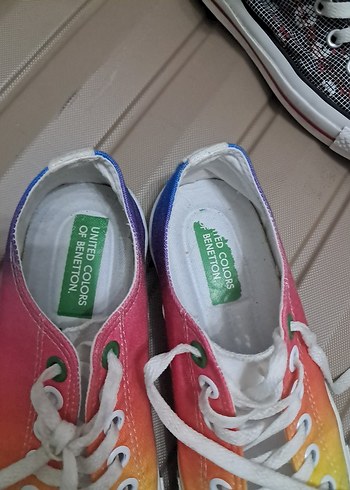 37 Beden çeşitli Renk benetton canvad ayakkabı