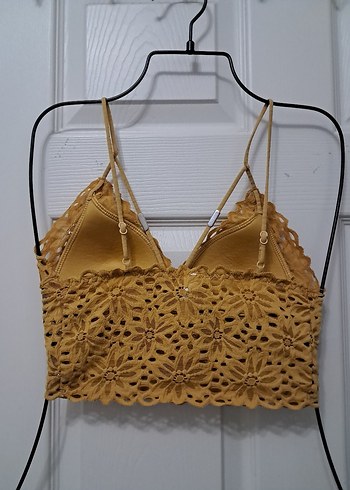Penti Nakışlı Bej Bohem Kadın Bralet