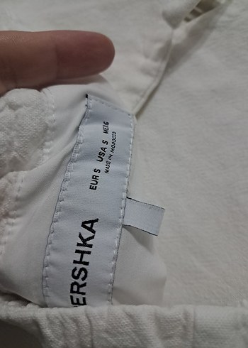 s Beden beyaz Renk bershka keten yelek
