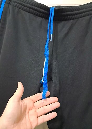 Mavi Şeritli Fermuarlı Eşofman Altı - Görsel 4