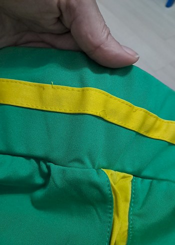 Düğmeli Yeşil Spor Kadın Eşofman Altı - Görsel 9