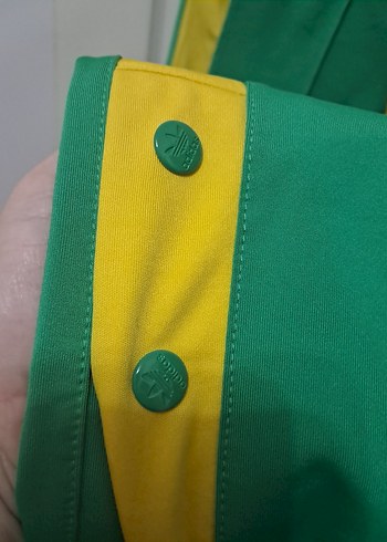 Düğmeli Yeşil Spor Kadın Eşofman Altı - Görsel 6