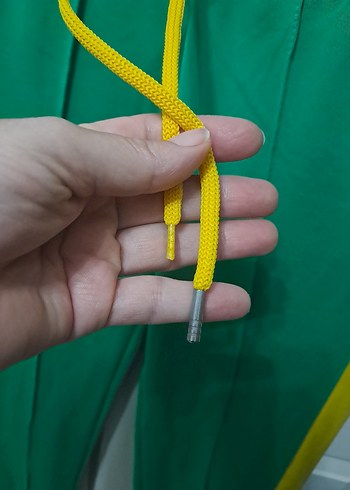 Düğmeli Yeşil Spor Kadın Eşofman Altı - Görsel 4