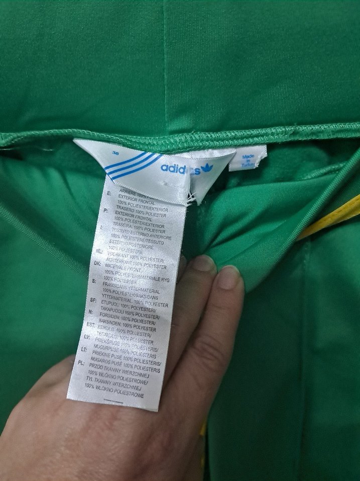 Düğmeli Yeşil Spor Kadın Eşofman Altı - Görsel 5