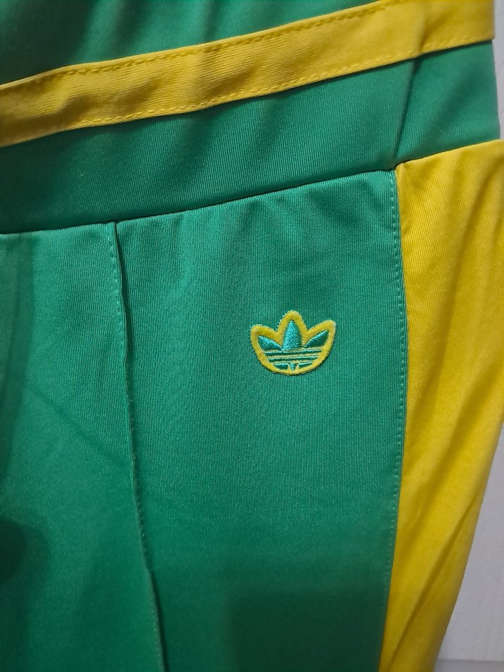 Düğmeli Yeşil Spor Kadın Eşofman Altı - Görsel 3