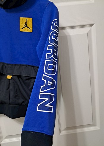 jordan Kapüşonlu Mavi Erkek Sweatshirt - Görsel 6