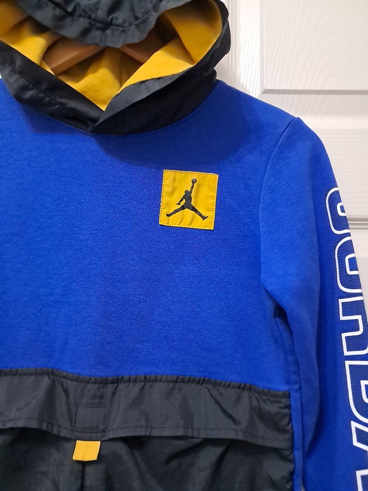 jordan Kapüşonlu Mavi Erkek Sweatshirt - Görsel 5