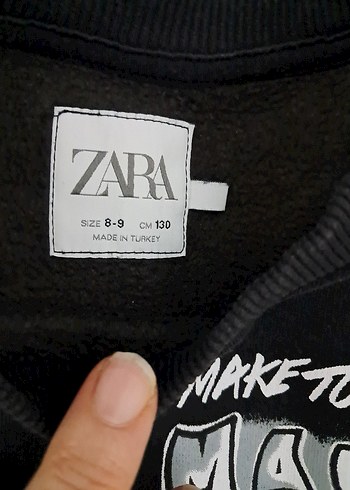 Erkek Çocuk Siyah Baskılı Sweatshirt - Görsel 4