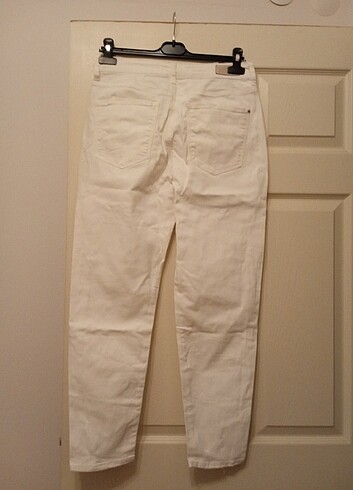 29 Beden beyaz Renk Mavi gold serisi Cindy mom jeans 