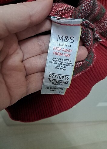 8 Yaş Beden Marks&spencer yeniyıl kazağın 