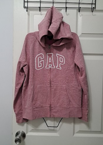 Gap Pembe Fermuarlı Sweatshirt