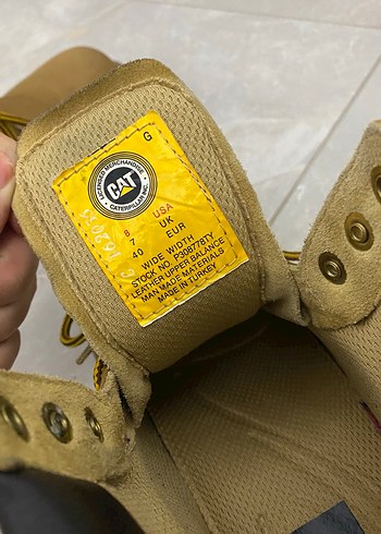 Caterpillar Kemer Detaylı Sarı Erkek Bot - Görsel 2