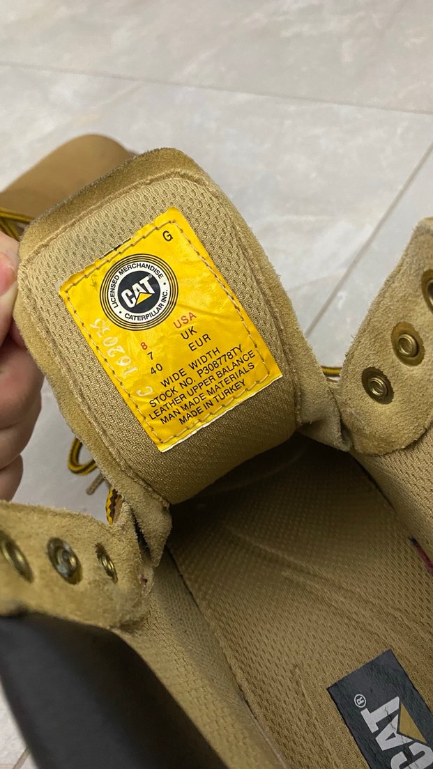 Caterpillar Kemer Detaylı Sarı Erkek Bot - Görsel 2