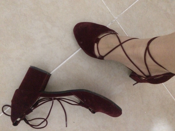 Bordo ayakkabı