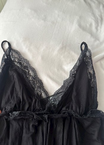 Siyah Gotik Midi Hamile Etek - Görsel 3