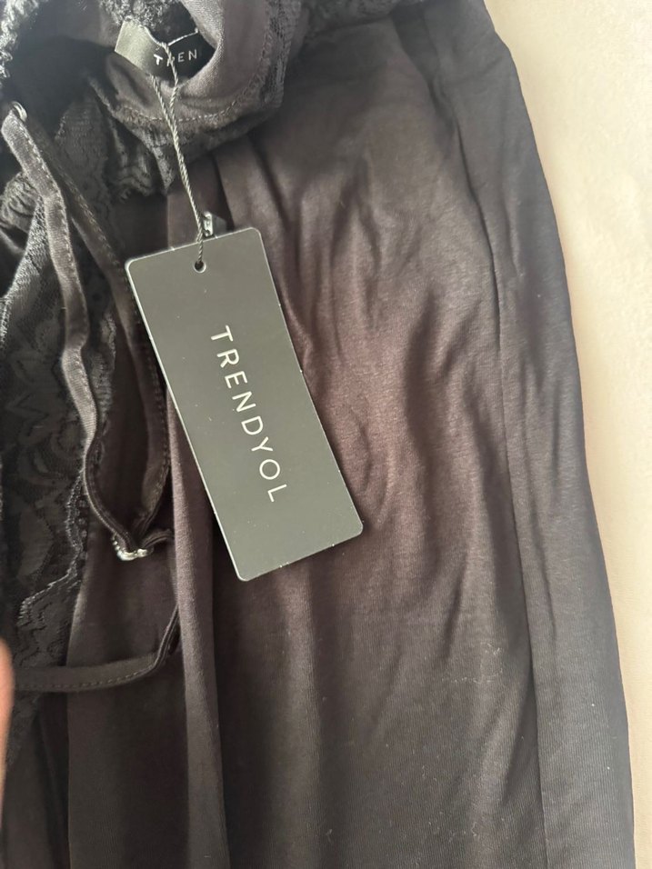 Siyah Gotik Midi Hamile Etek - Görsel 2