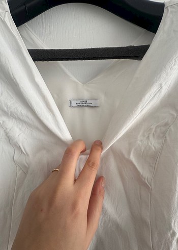 Kadın Beyaz-Siyah Kemerli Uzun Tulum - Görsel 2