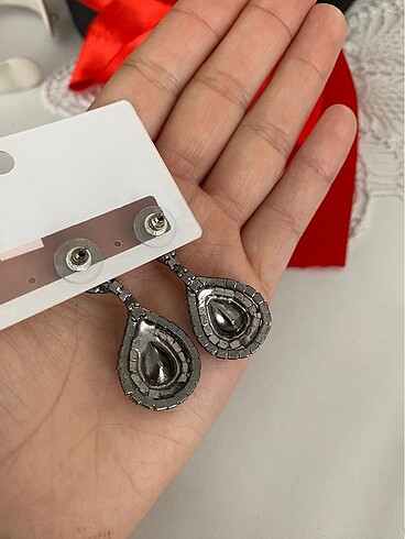 Taşlı küpe - Görsel 2