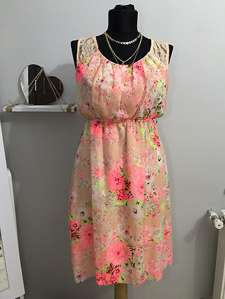 Bershka Yazlık renkli elbise