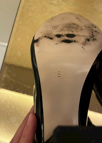 Siyah Rugan Yılan Desenli Kalın Topuk Stiletto - Görsel 4