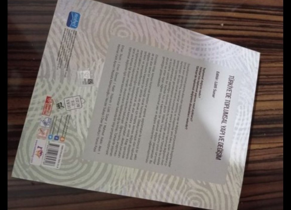 Türkiye'de Toplumsal Yapı ve Değişim Kitabı - Görsel 2