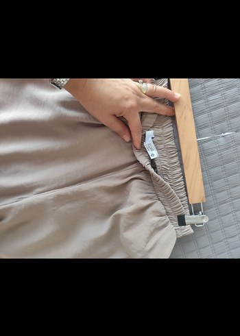 Bej Kadın Uzun Keten Takım - Görsel 5