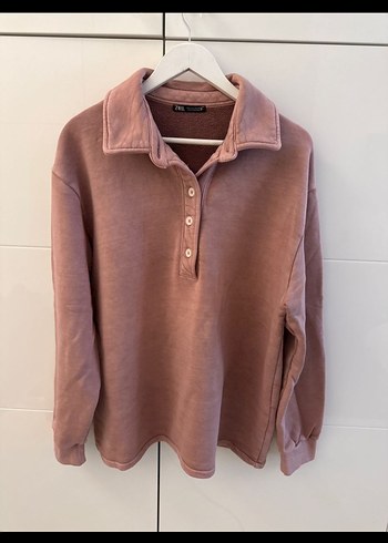 Zara Düğmeli kadın Sweatshirt - Görsel 2