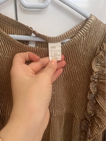 18-24 Ay Beden altın Renk H&M kız çocuk elbise