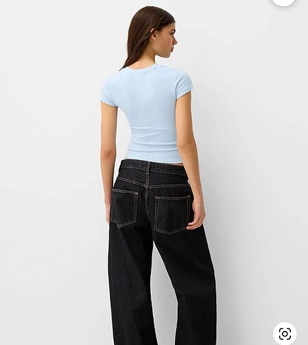 Bershka Bershka bisiklet yaka t-shirt