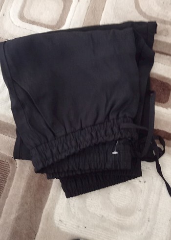 Siyah Rahat Kadın Kumaş Pantolon - Görsel 4