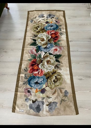 Çiçek Desenli pamuk şal - Görsel 2