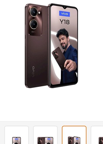 Vivo Y18 Android Telefon kahve Renk - Görsel 2